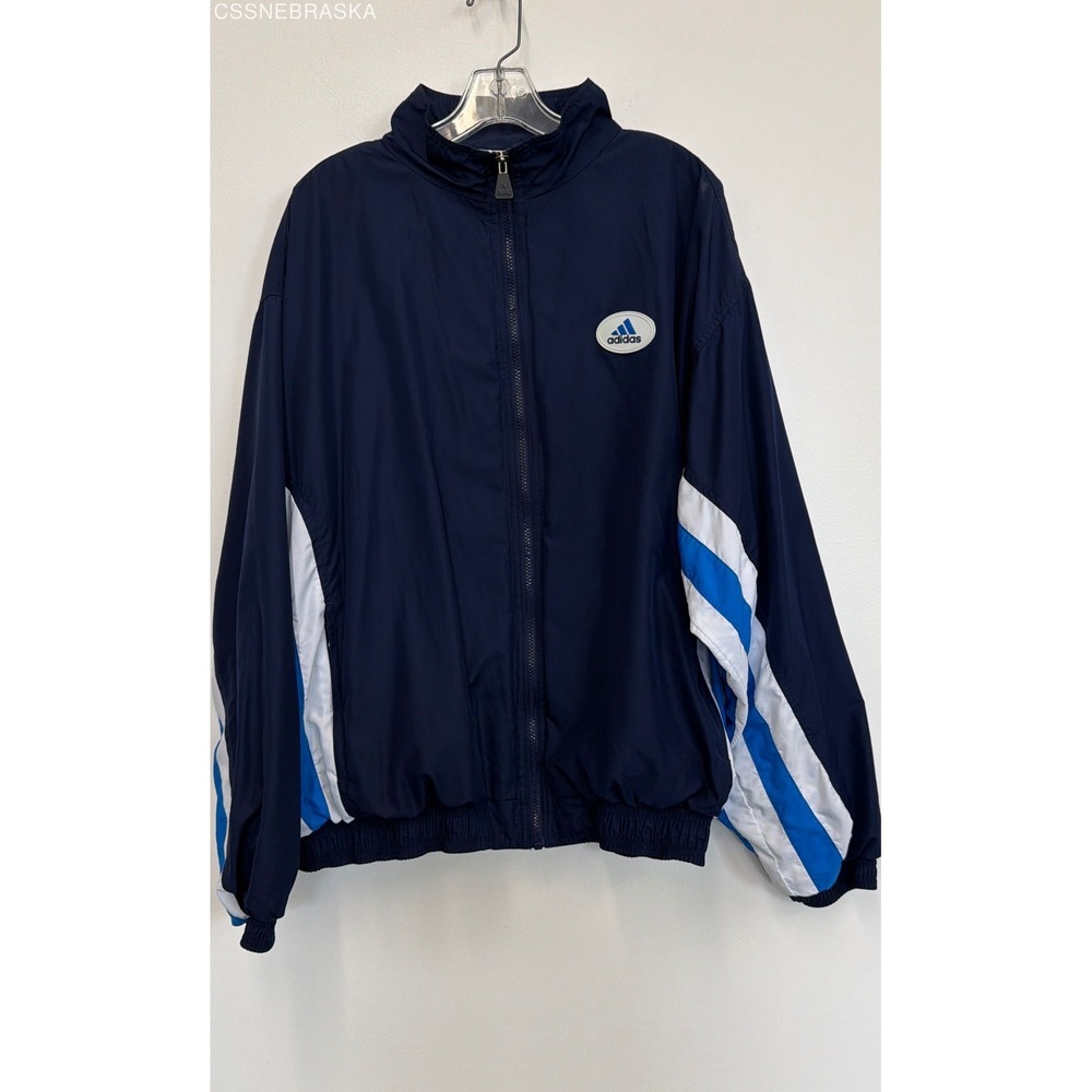 Adidas‎ Blue/White vintage blue wdbreaker jacket - Size XL
